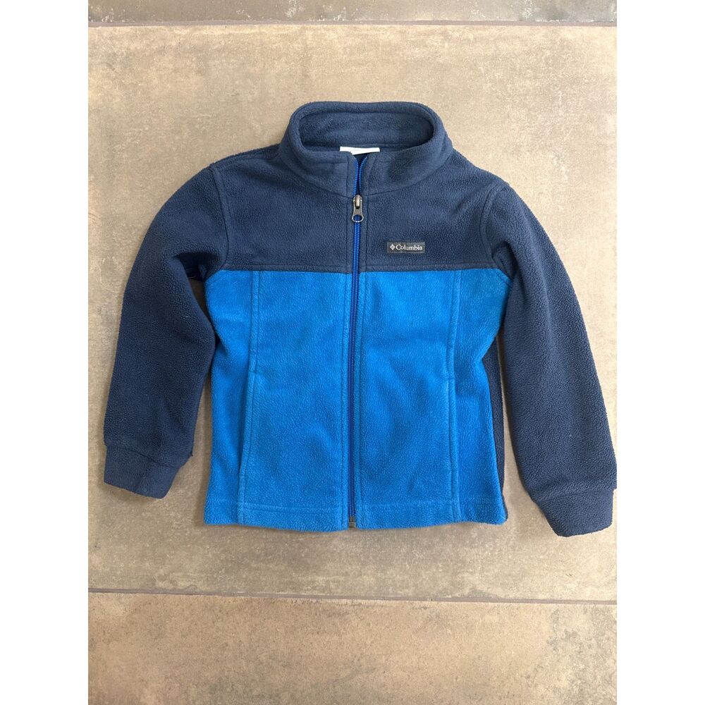 Columbia Toddler Full Zip Fleece Blue Grey 4T